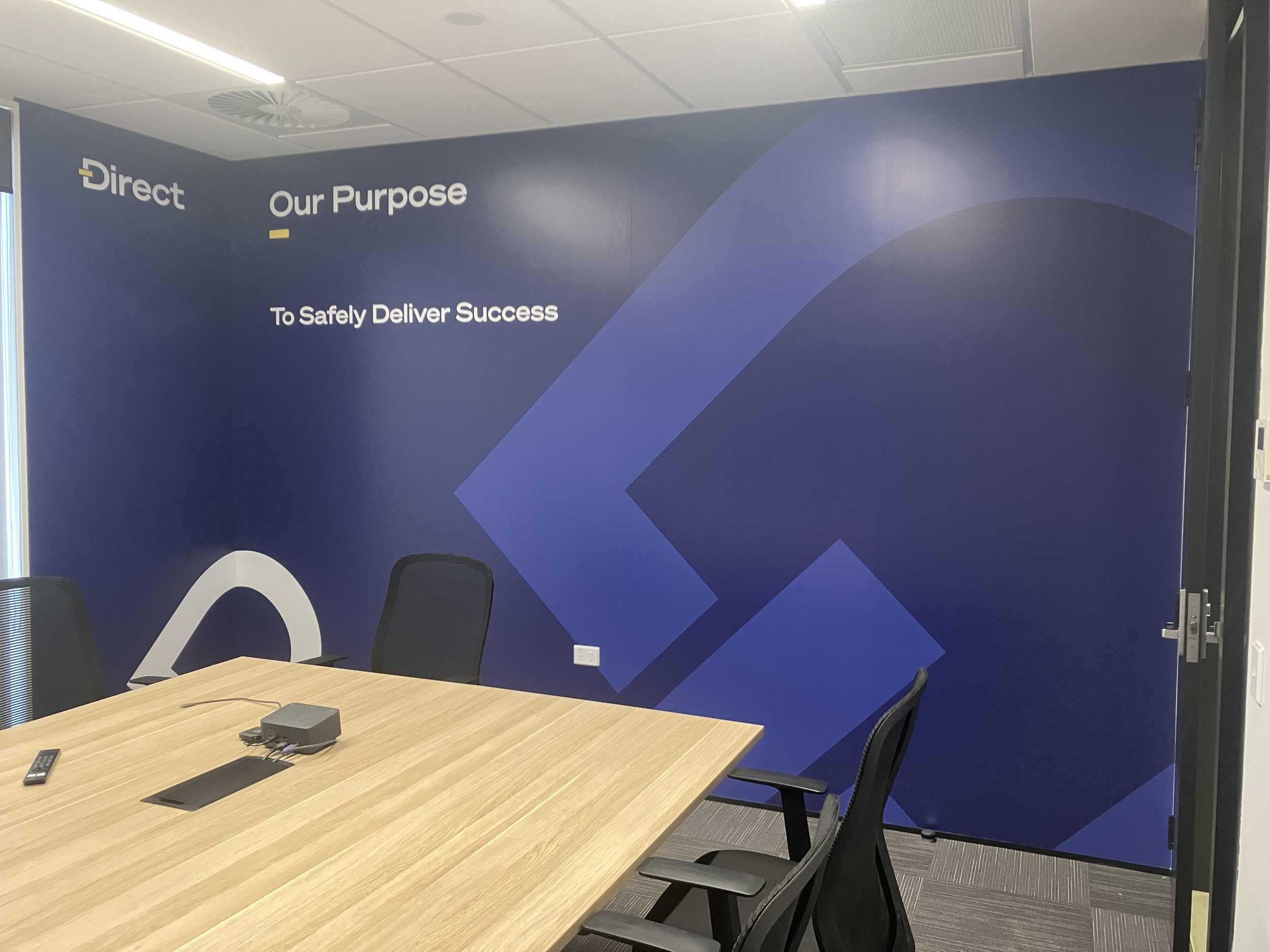 Direct Logistics boardroom graphics