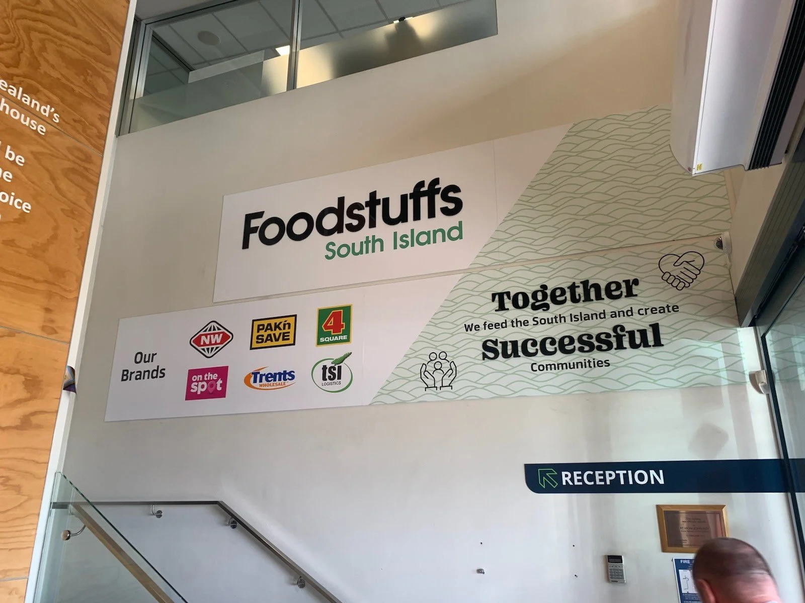 Internal Foodstuffs signage 