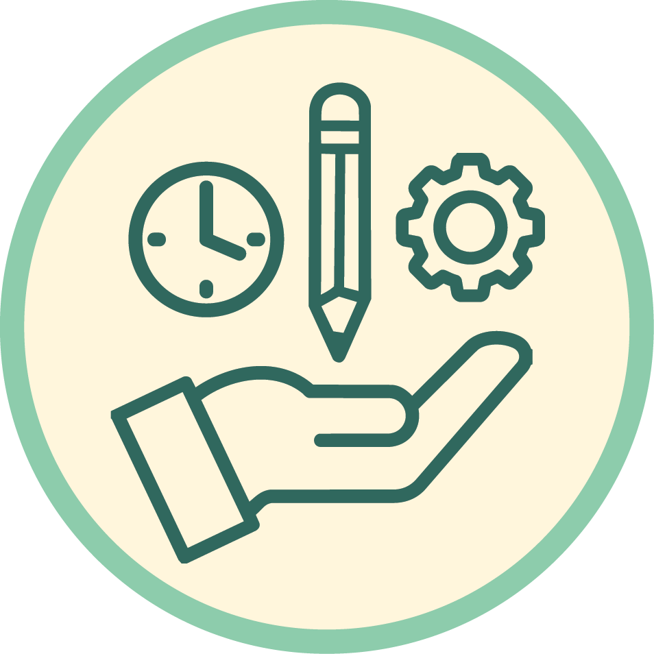 Assignment process icon