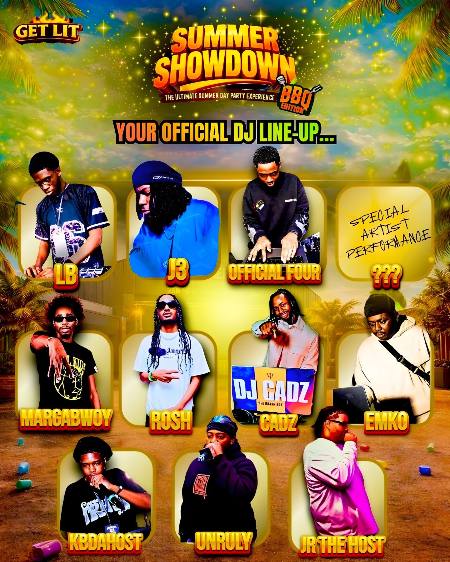 Presenting to you your 2026 Summer Showdown DJ Lineup so far 👀....

@officialfour_ 
@1djlb_ 
@deejay_j3 
@djmargabwoy 
@djrosh_uk 
@dj_cadz 
@djunrulyy 
@emkoforreal 
@kbdahost 
@jrrctrl 

#explore #summershowdown #getlitnotleft