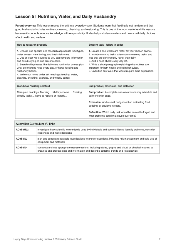 Animal Vet Science Sample Page 1.png