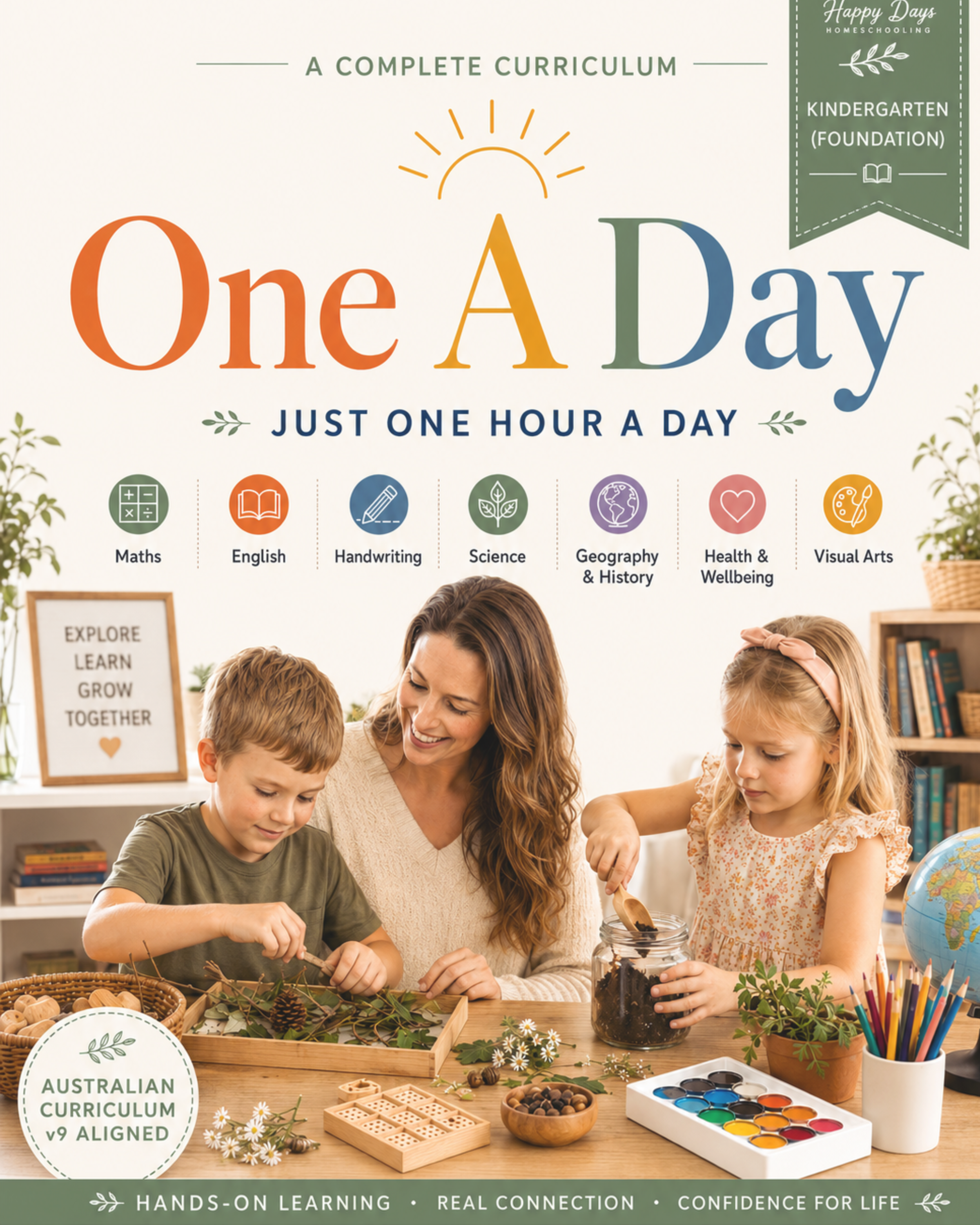 Foundation One-A-Day Complete Full Year Curriculum (Australian Curriculum v9 aligned)