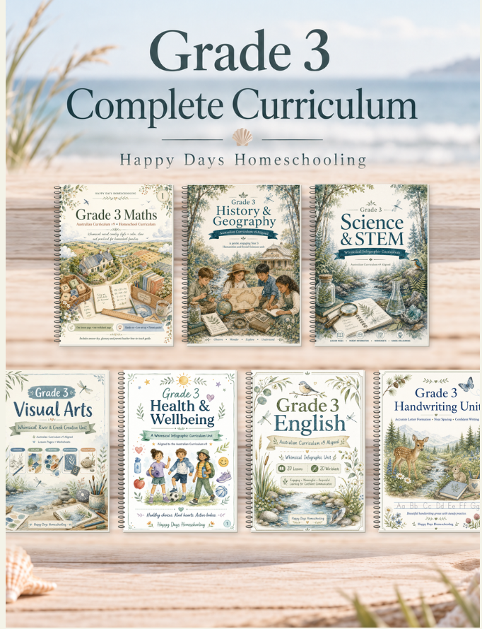 Grade 3 One-A-Day Complete PDF Full Year Curriculum (Australian Curriculum v9 aligned)