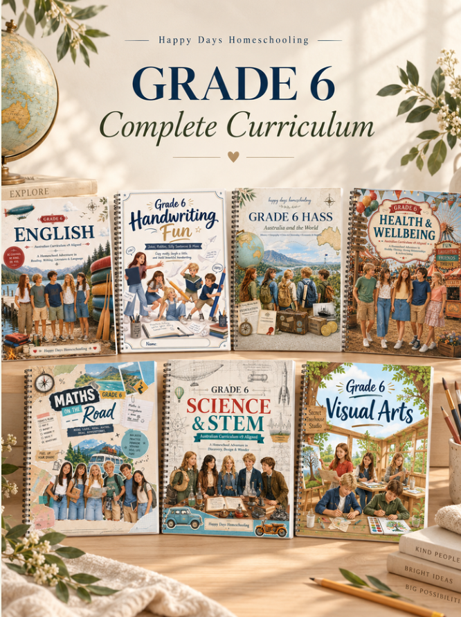The Grade 6 | Two-A-Day Complete PDF Australian Homeschool Curriculum