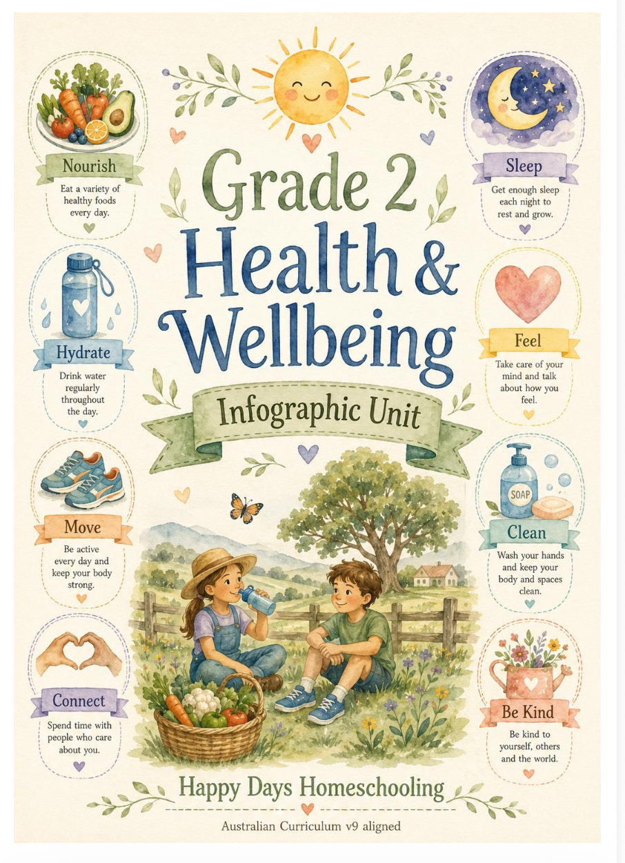 Grade 2 Health One A Day Single Subject
