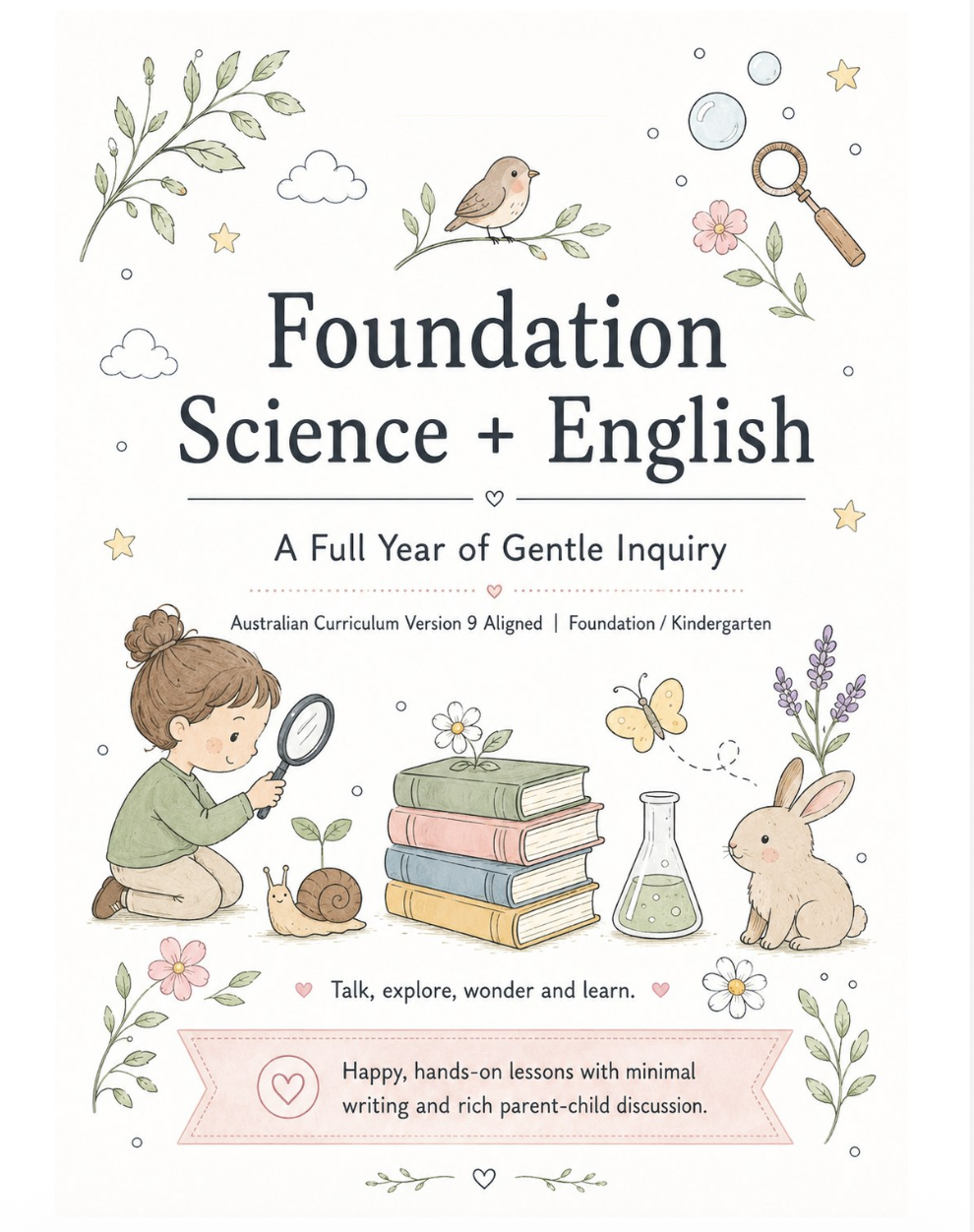 Kindergarten English & Science One A Day Combined Subject