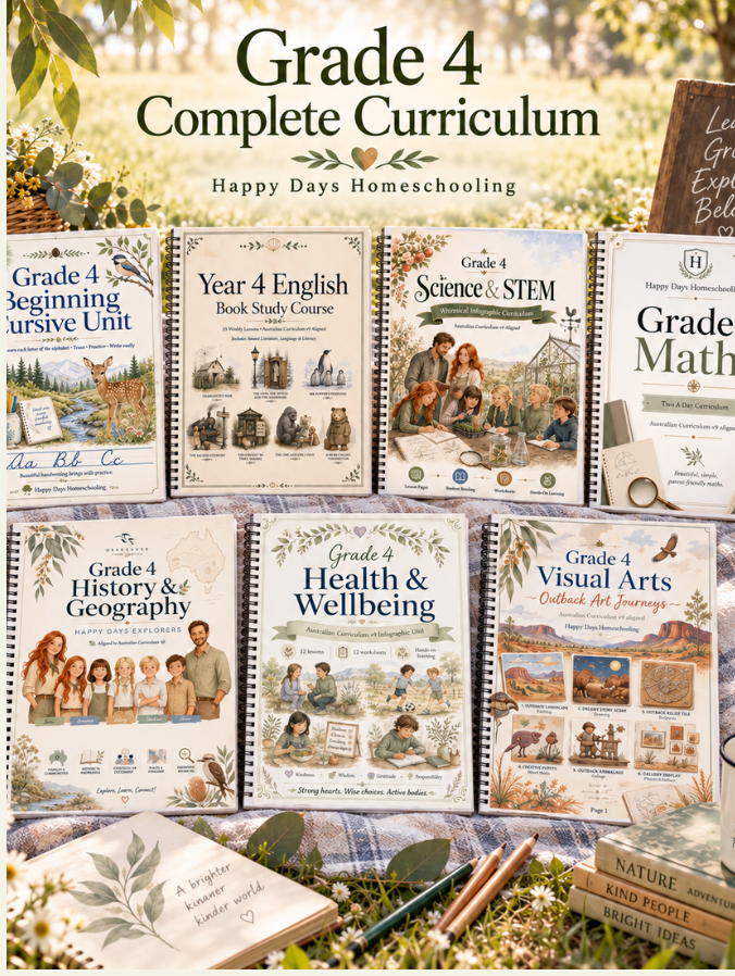 Grade 4 Two-A-Day Complete PDF Full Year Curriculum (Australian Curriculum v9 aligned)
