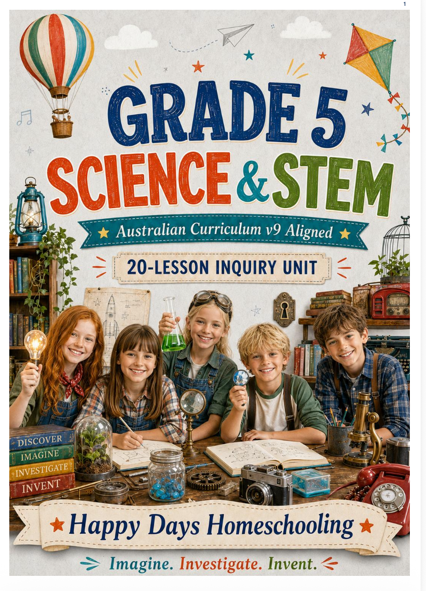 Grade 5 - Complete Year Curriculum Hardcopy