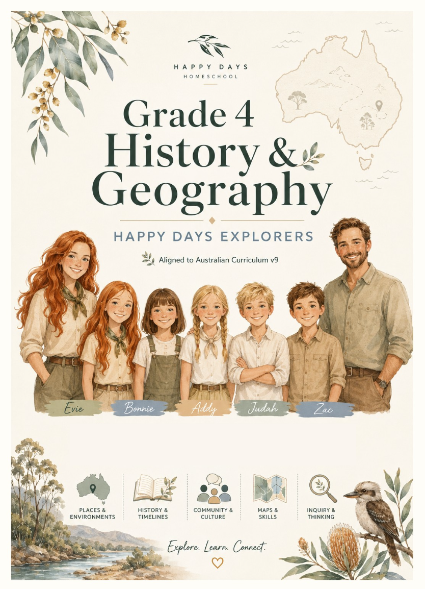 FREE Sample Grade 4 History, Geography & Civics - Australian Curriculum v9 Aligned PDF Download
