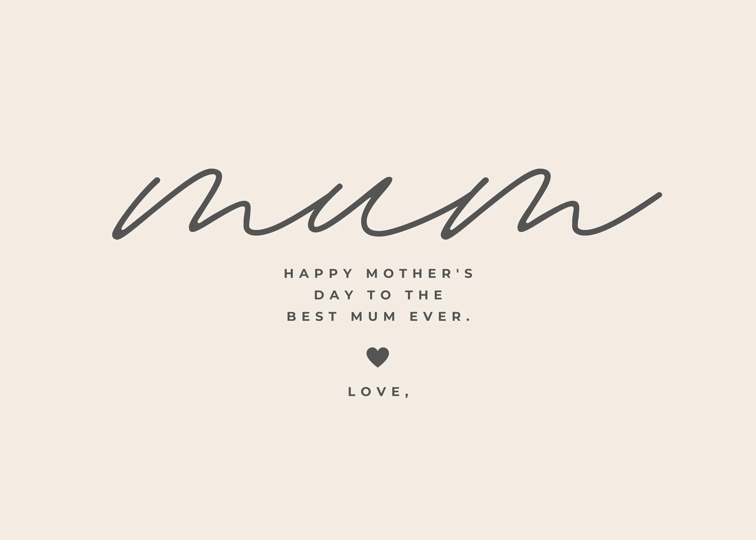 Neutral Minimalist Typographic Happy Mother's Day Greeting Card.jpg