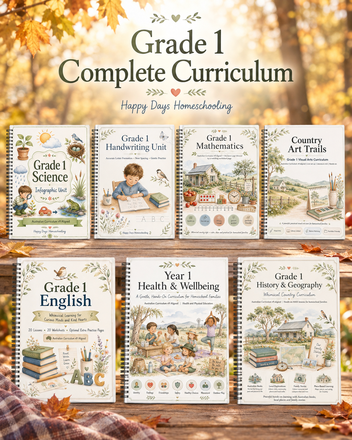 Grade 1 Complete Year Curriculum Hardcopy