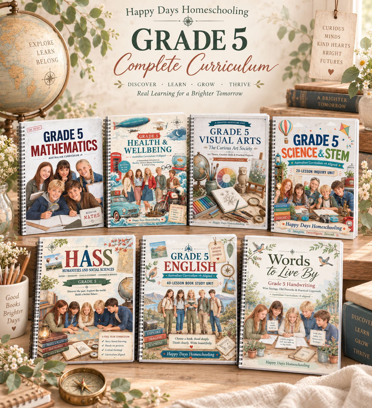Grade 5 - Complete Year Curriculum Hardcopy
