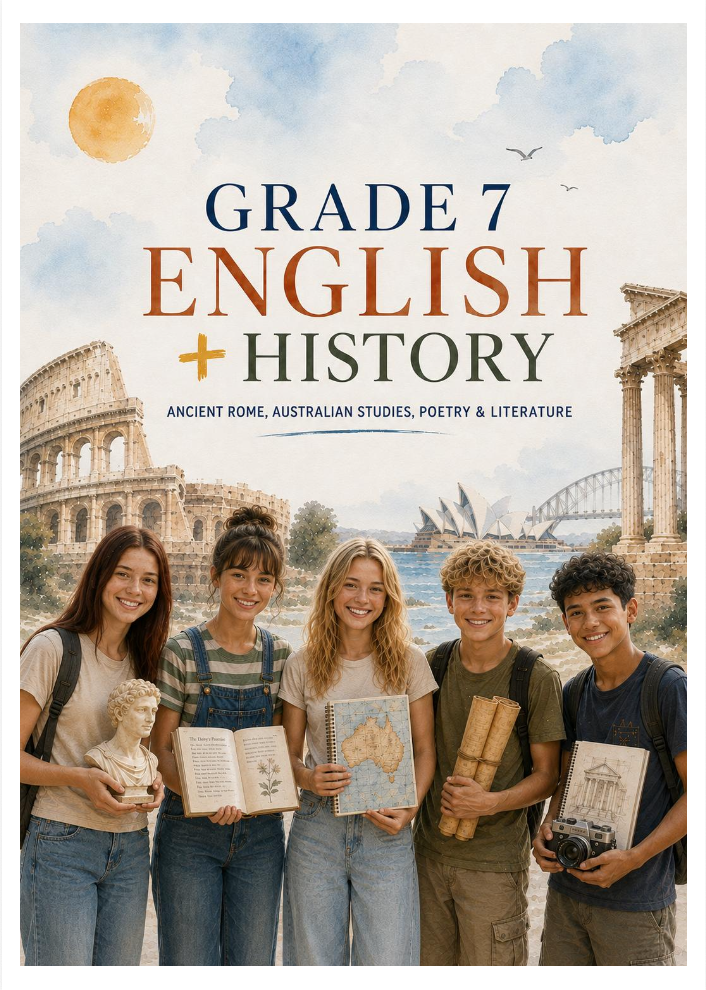 Grade 7 - English & History Australian Homeschool Curriculum