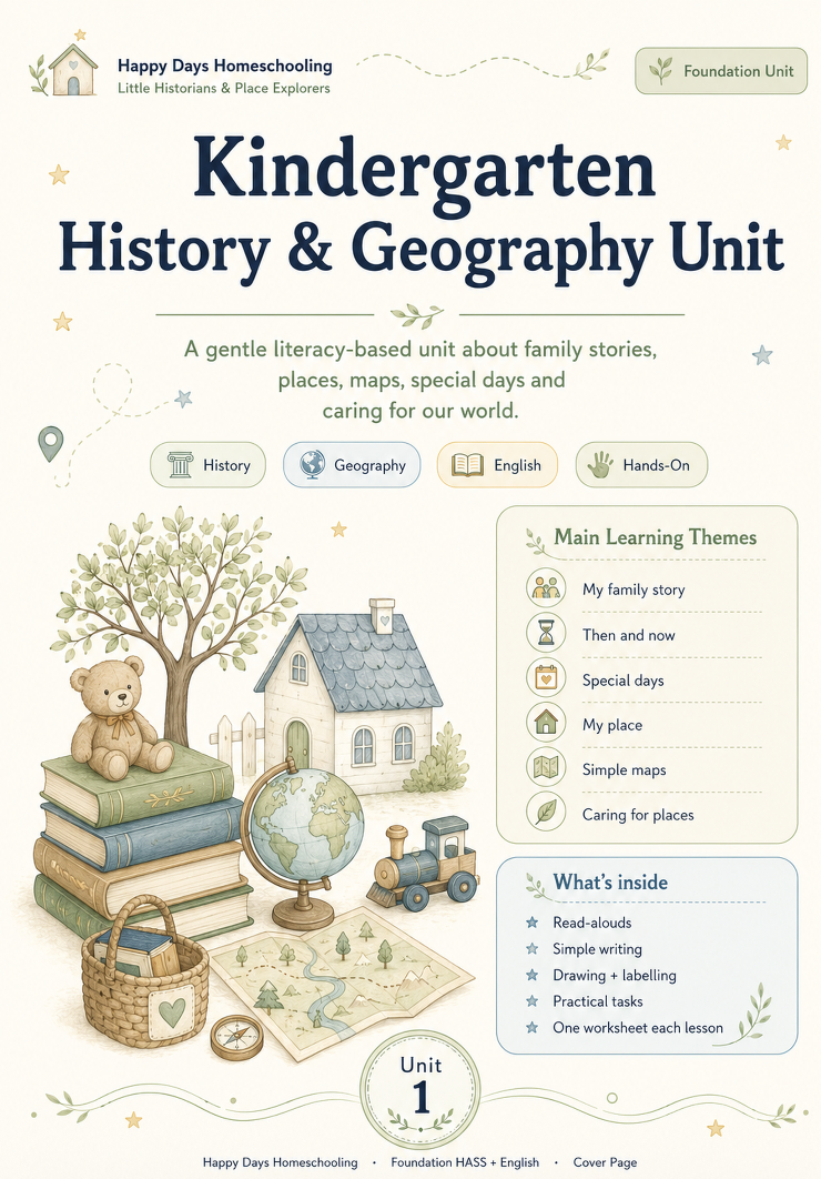 Kindergarten History & Geography One A Day Single Subject
