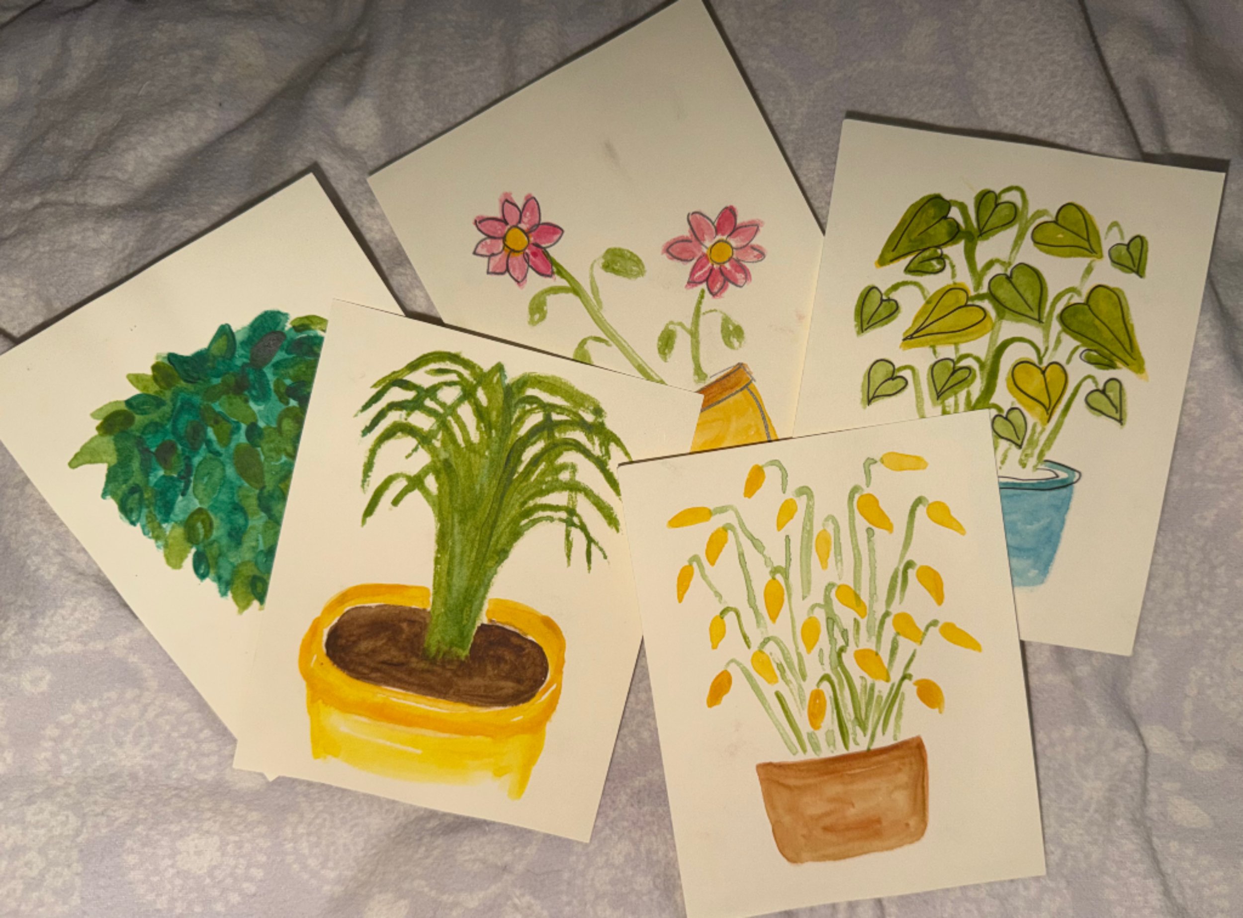 5 Plant Cards