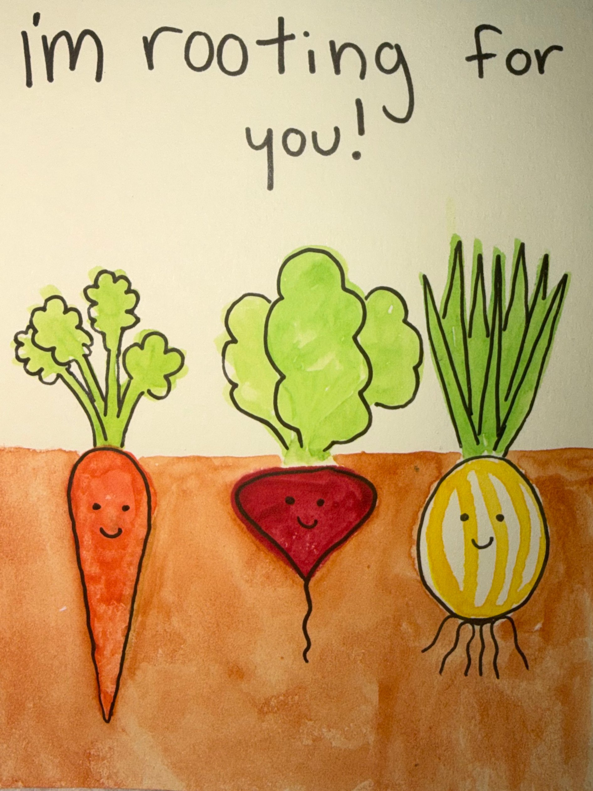 im rooting for you! card