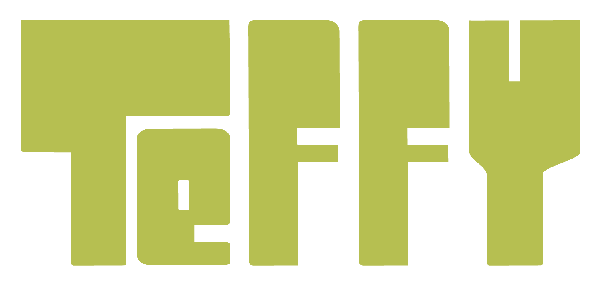 Green text reading 'TEFFY in large block letters.