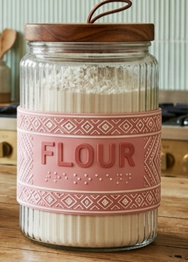 Flour large font braile sleeve