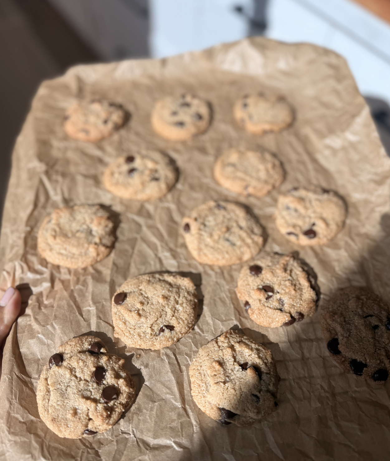 Almond Flour Chocolate Chip Cookies