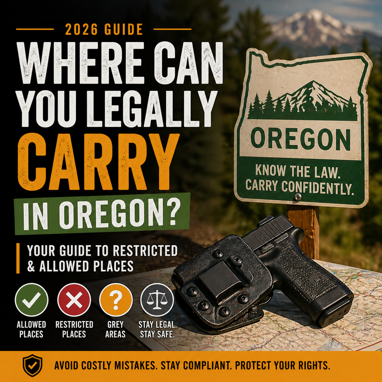 Where Can You Legally Carry in Oregon? (2026 Guide to Restricted &amp; Allowed Places)