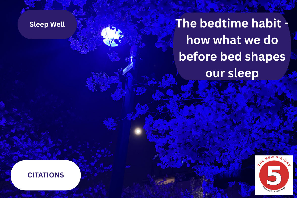Bedtime habit: Citations
