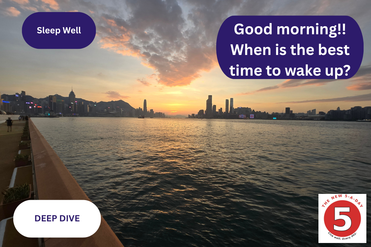 Good morning!  What time does science say you should wake up?