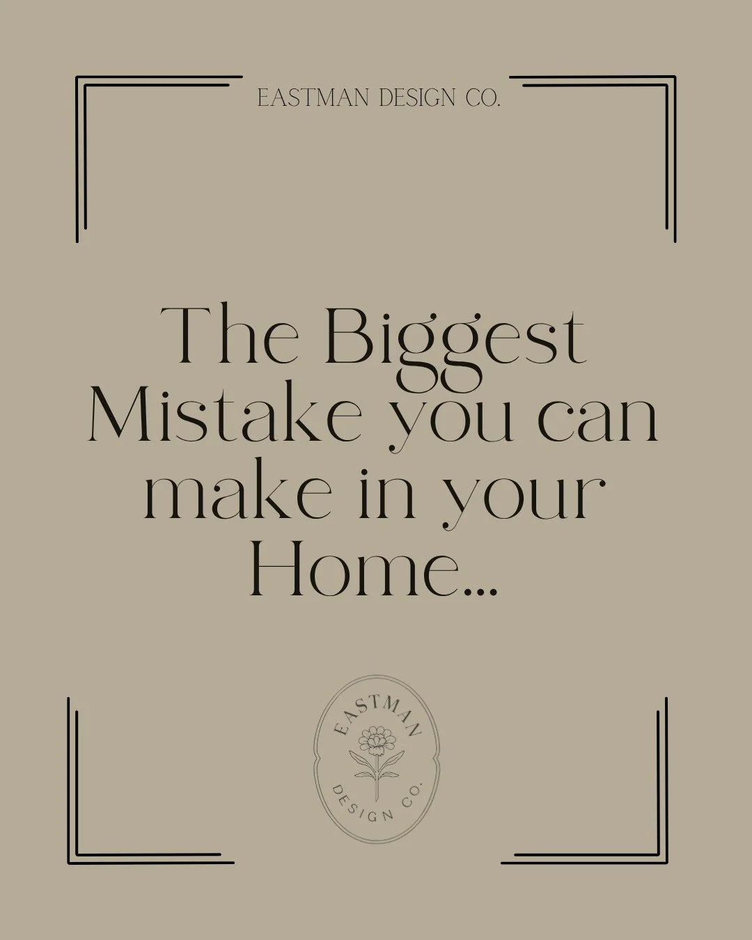 ✨ The biggest mistake you can make in your home is not mix-matched decor or your color selection. It's not thinking through your end goal - to make your home cohesive, timeless, and intentional. 

#eastmandesignco
#curatedcolor
#wholehomecolor
#inter
