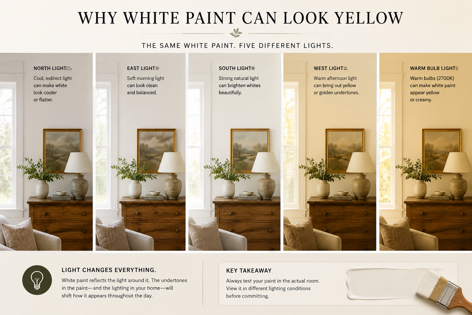 Why Your White Walls Suddenly Look Yellow…