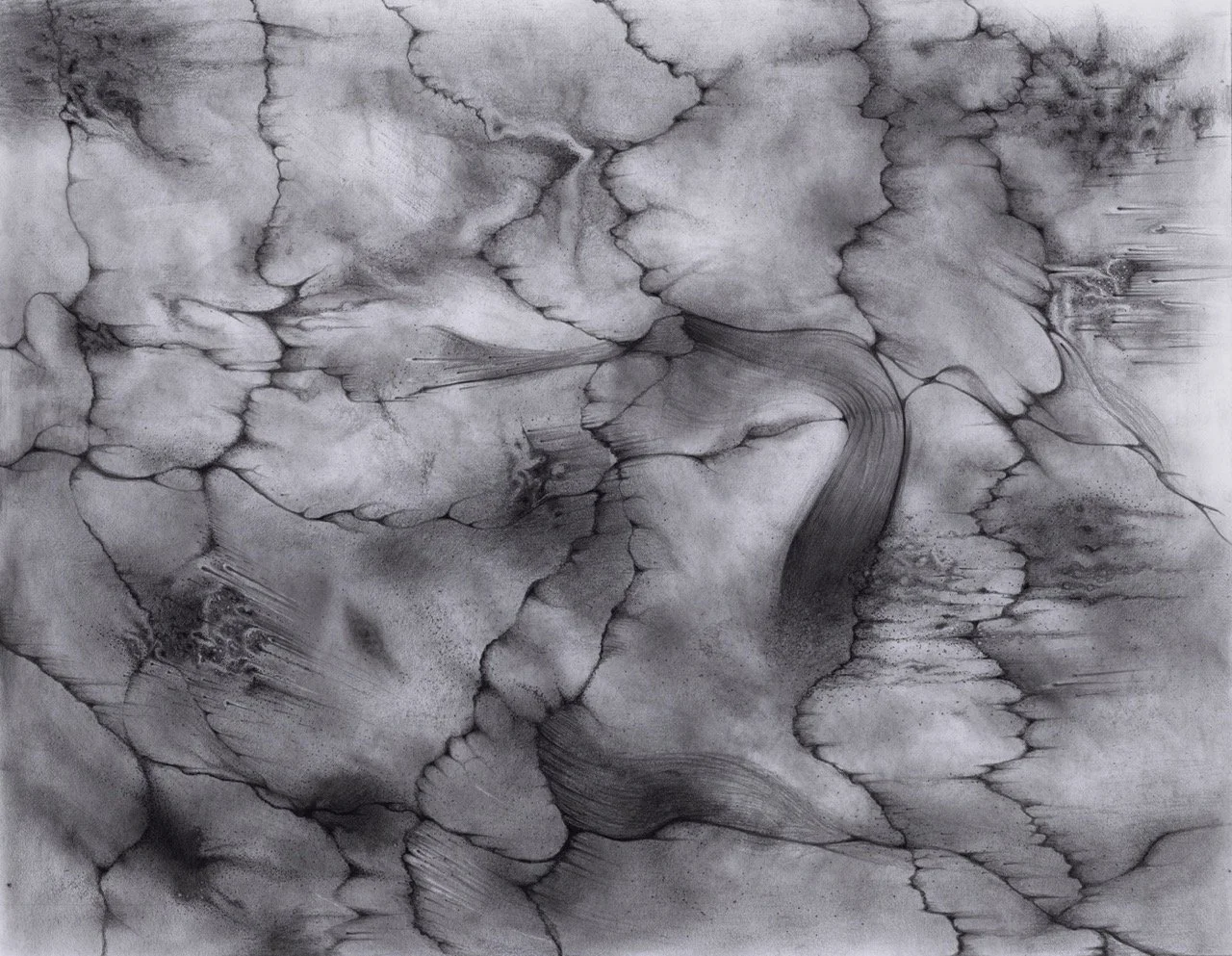 Graphite abstraction (2020) 600 sq. in.