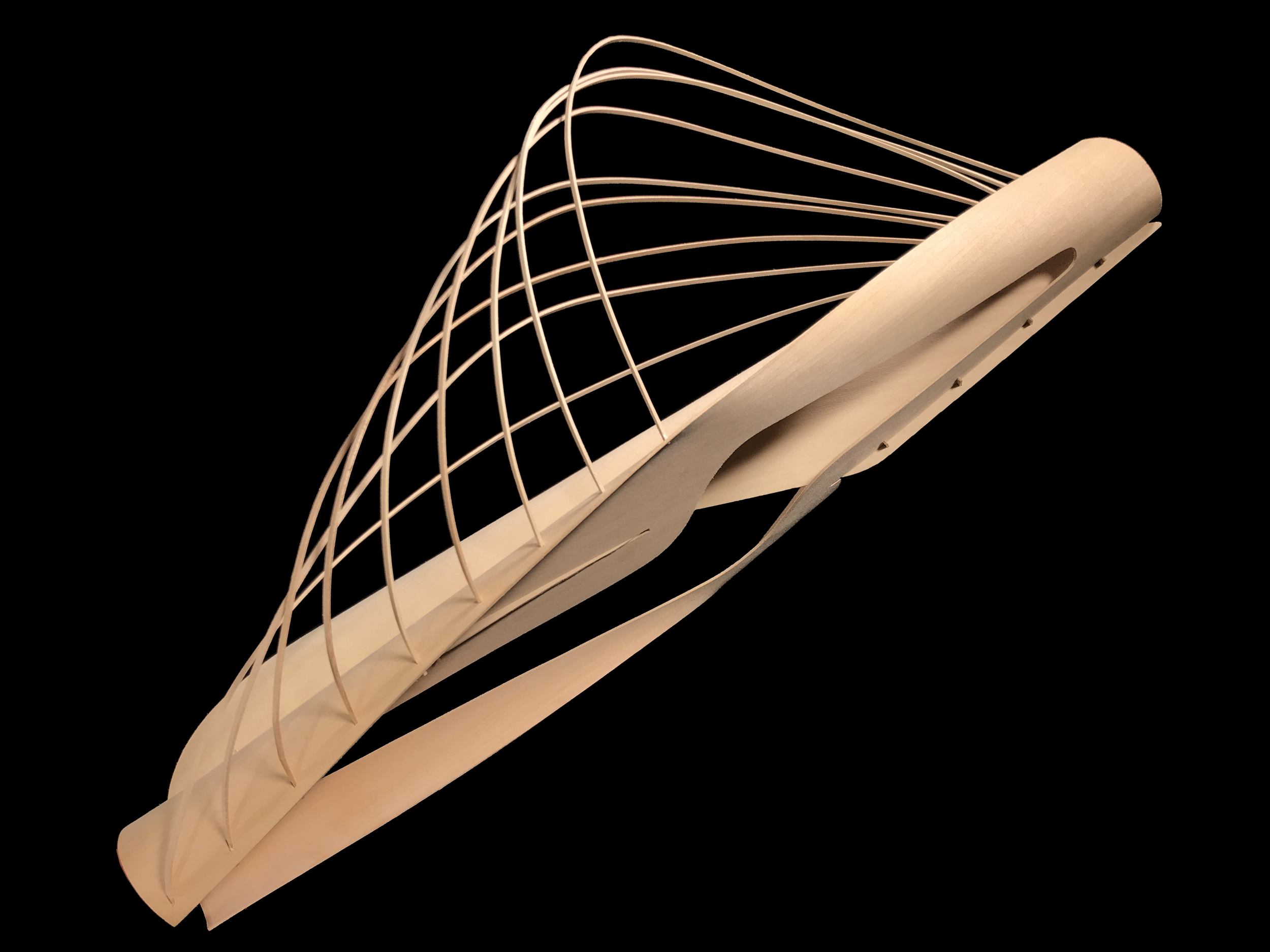 Adhesive-free Balsawood abstract (2020) Balsawood