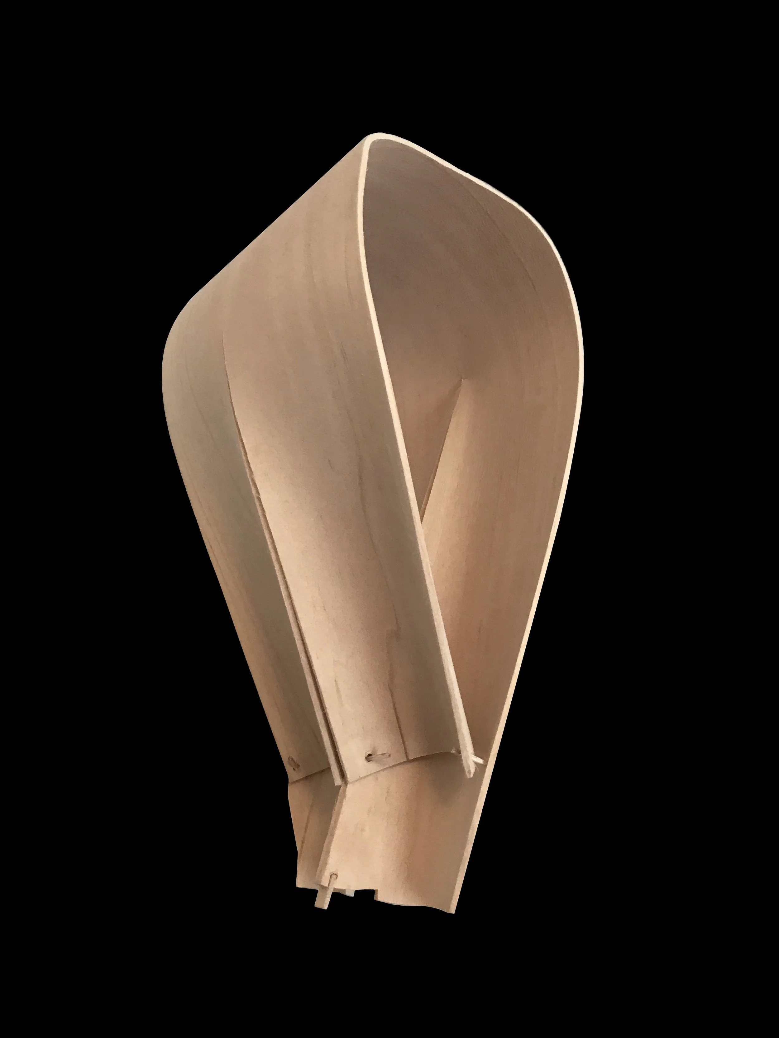 Adhesive-free Balsawood self portrait (2025) Balsawood