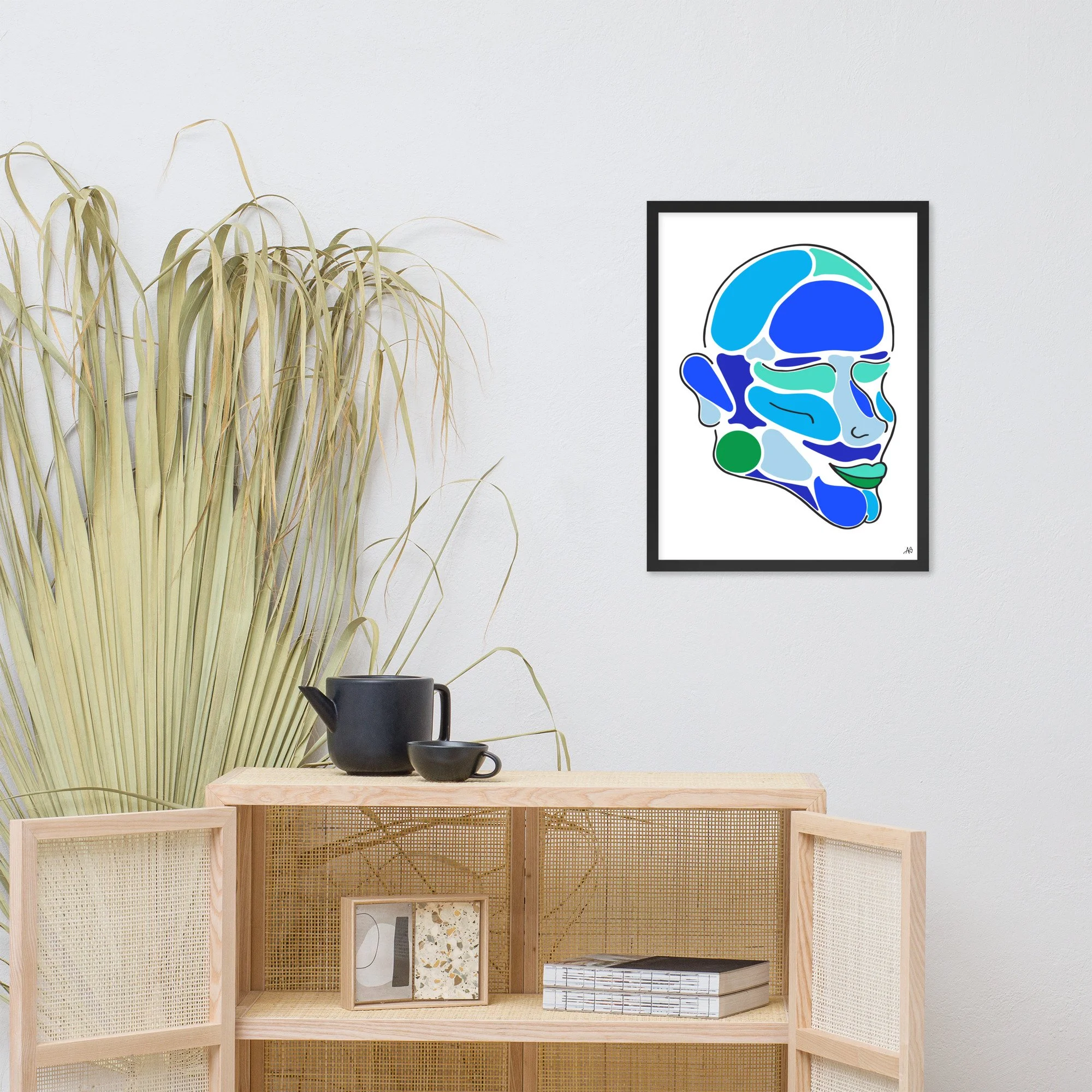 HEAD II FRAMED PRINT