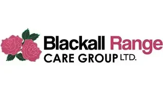 Blackall Range Care Group Ltd. logo with pink roses and black and pink text
