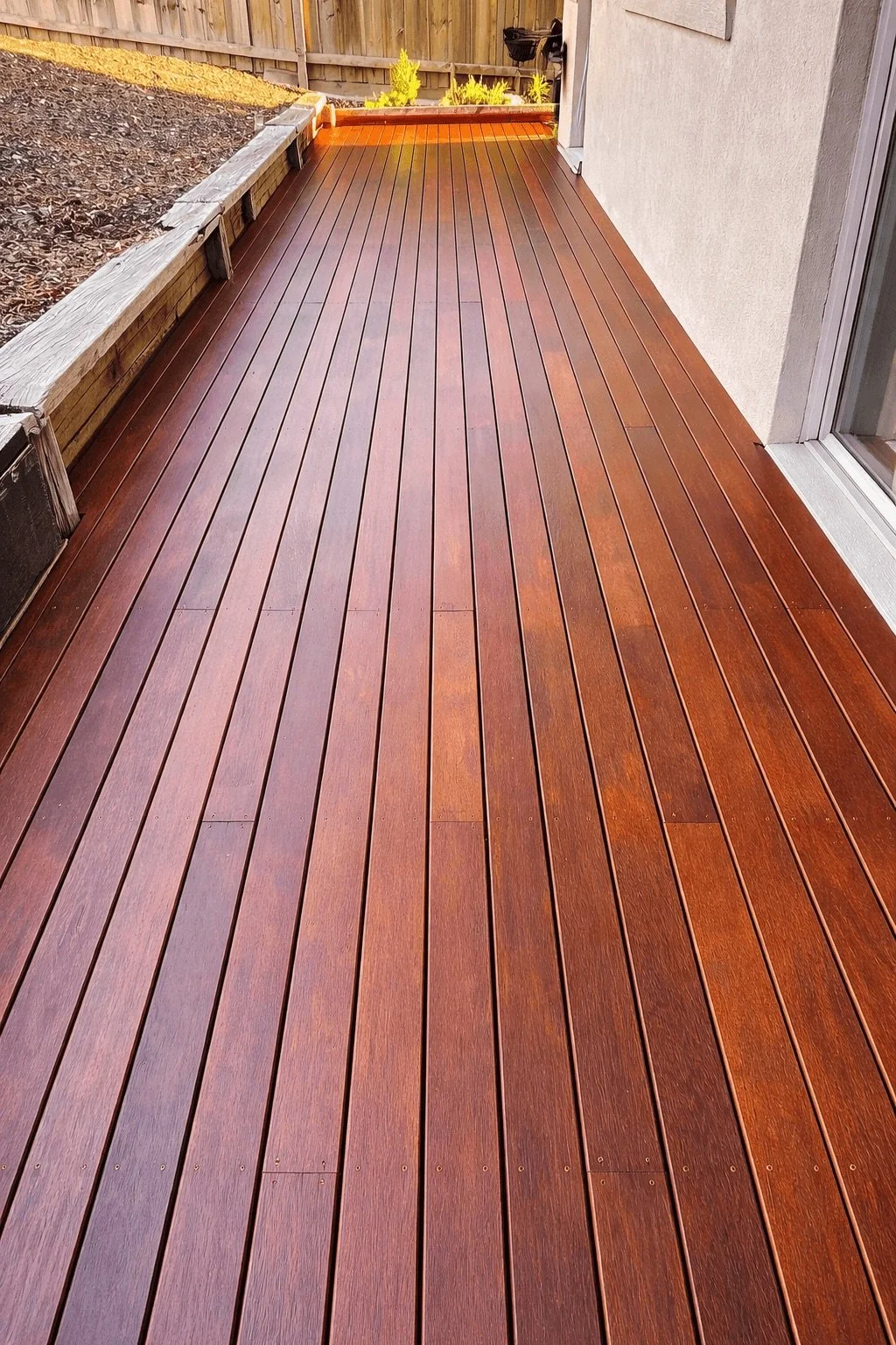 Timber deck maintenance — washed, sanded and recoated, Doncaster