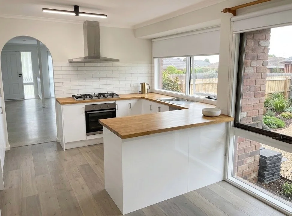 Kaboodle flat pack kitchen assembled and installed, Mill Park