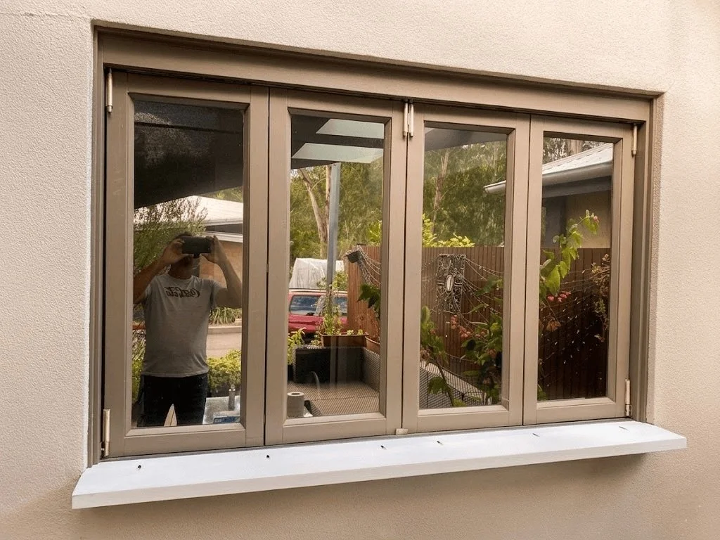 Timber window counter installed for alfresco entertaining, Viewbank
