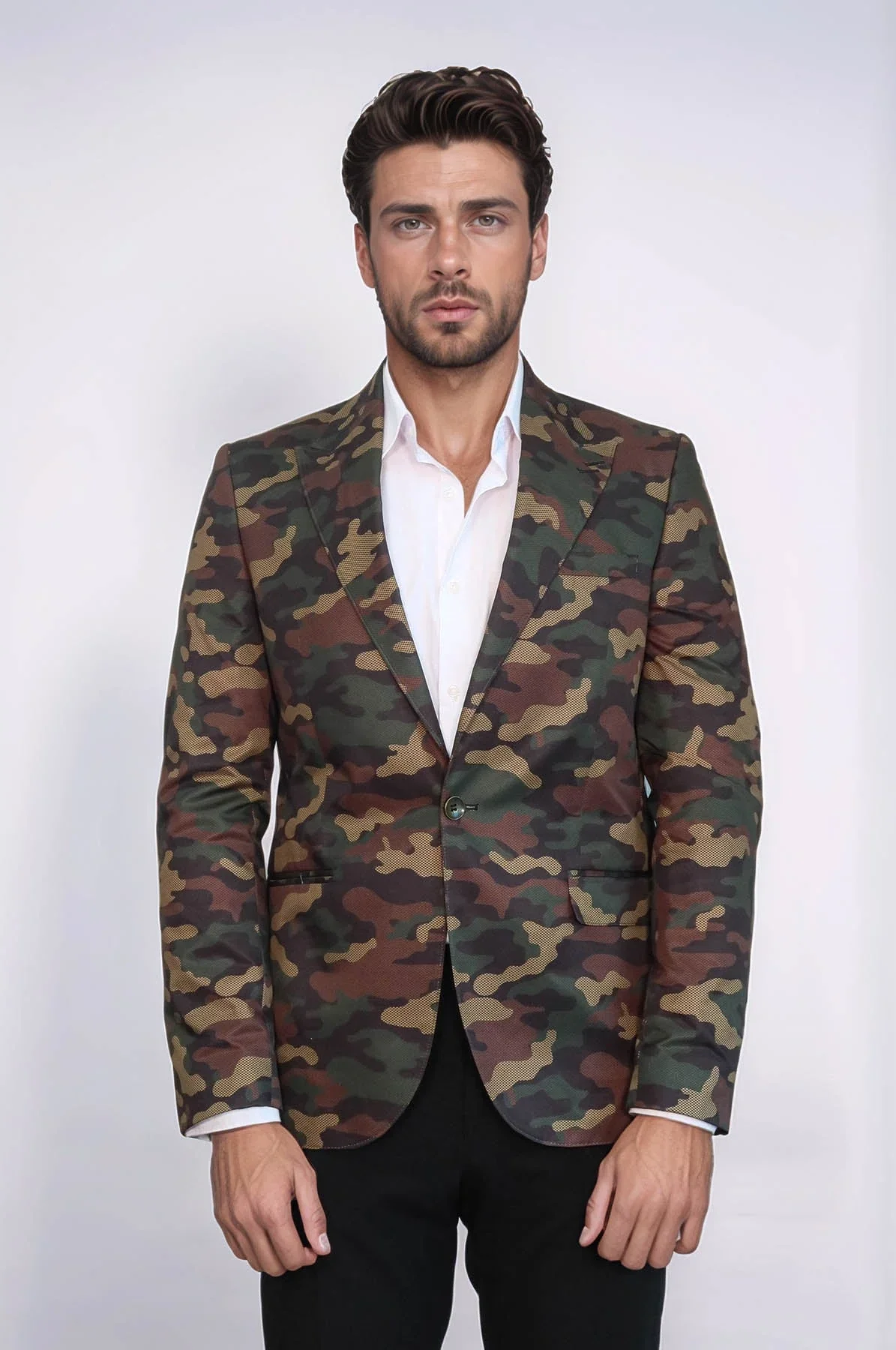 Men's Camouflage Tailored Blazer