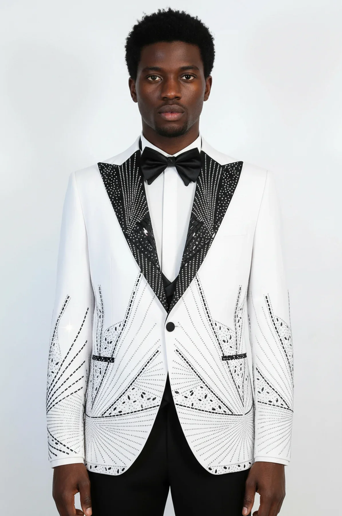 Men's Rhinestone Embellished Tuxedo