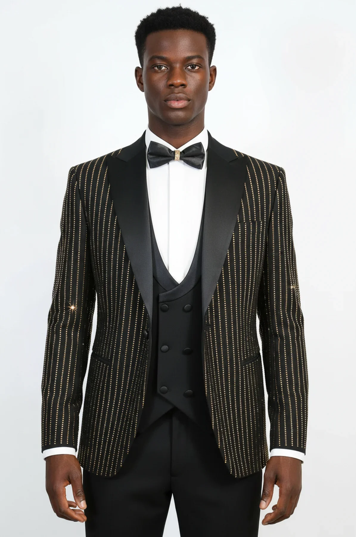 Men's Gold Embroidered Tuxedo