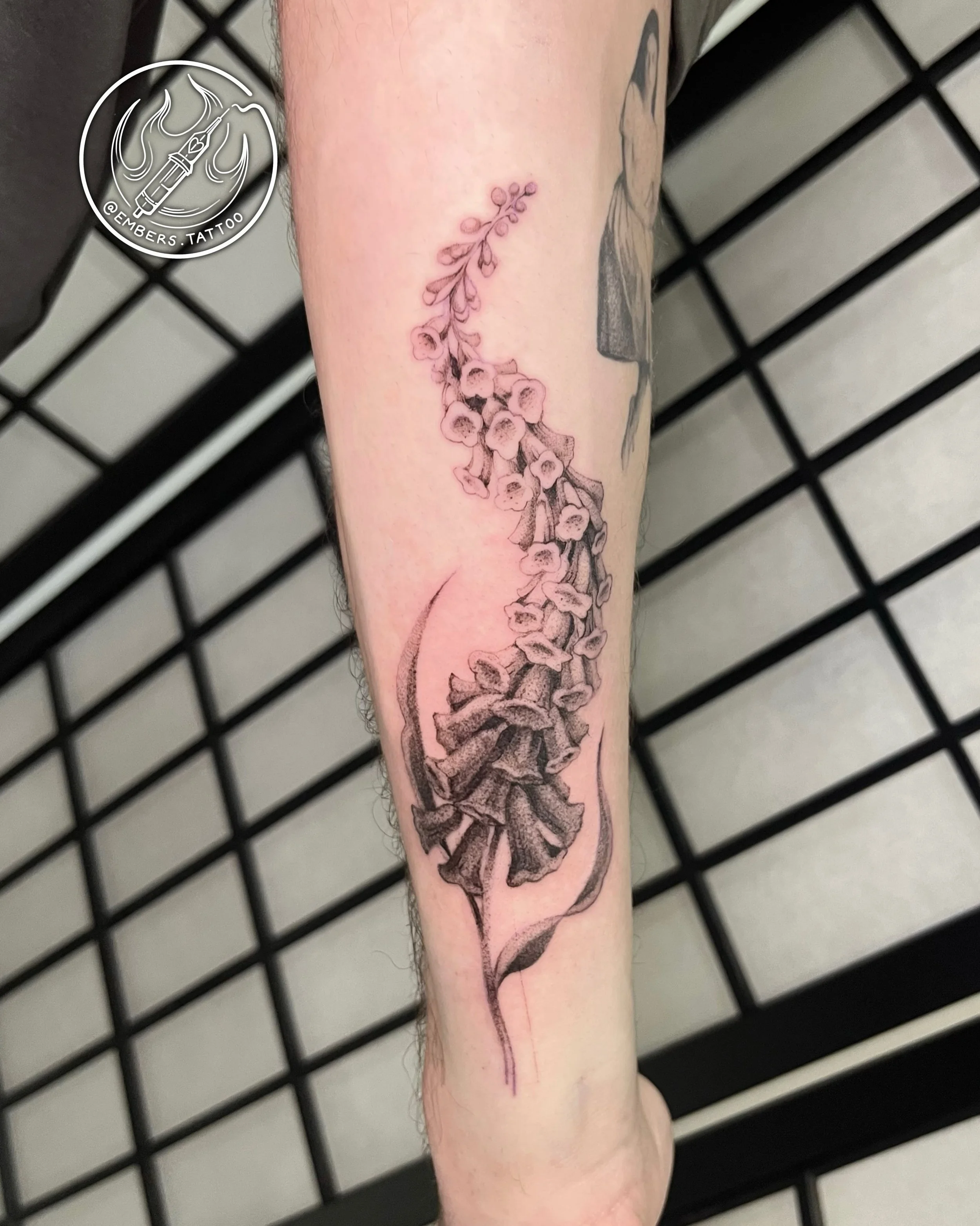 Recent addition to a music inspired patchwork arm. Peep the healed Ethel tattoo ❤️&zwj;🔥