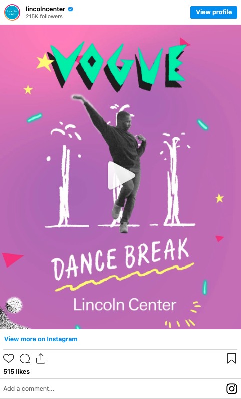 Lincoln Center - Dance Break x Headspace