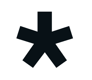 Black asterisk symbol