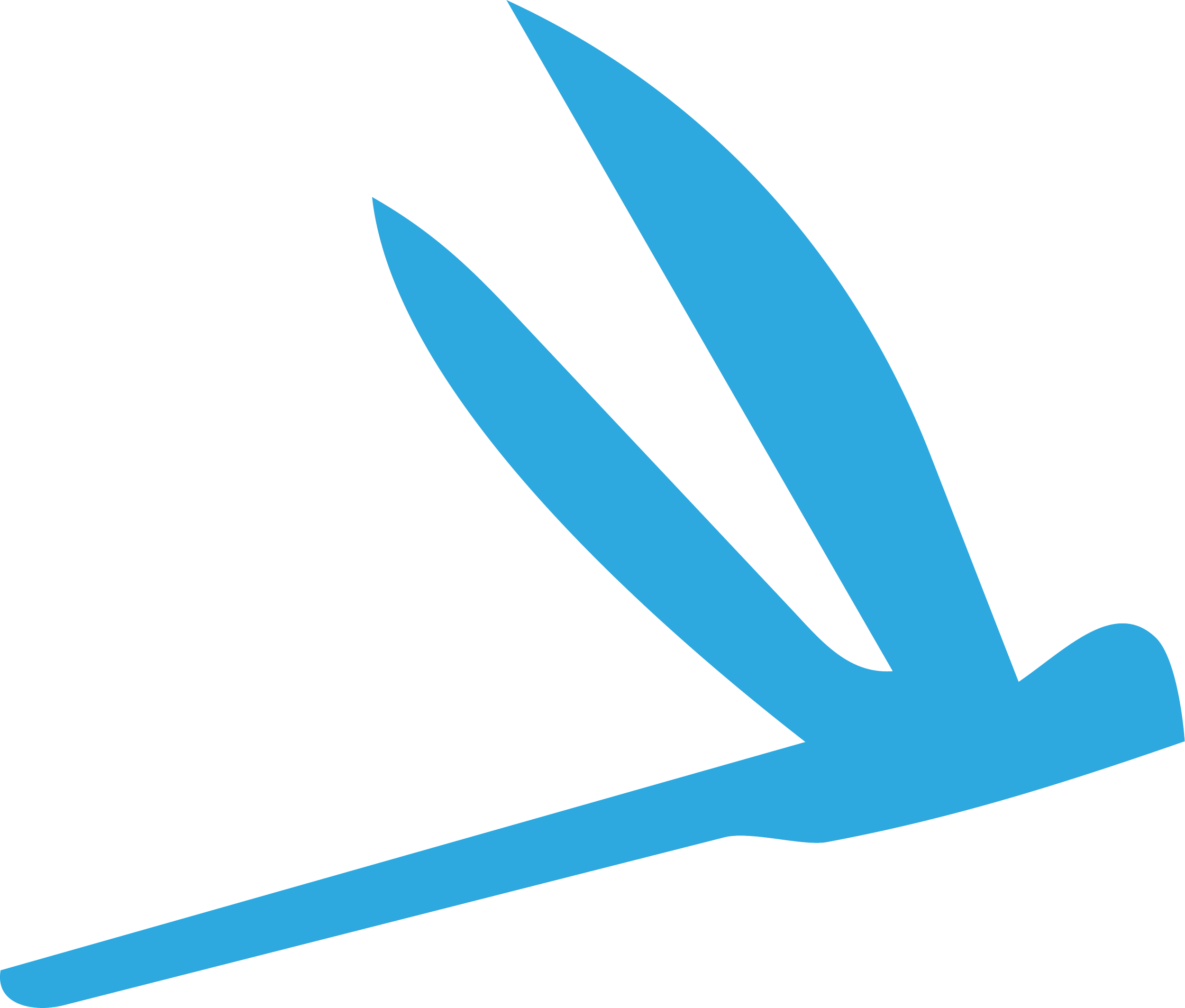 A blue dragonfly illustration.