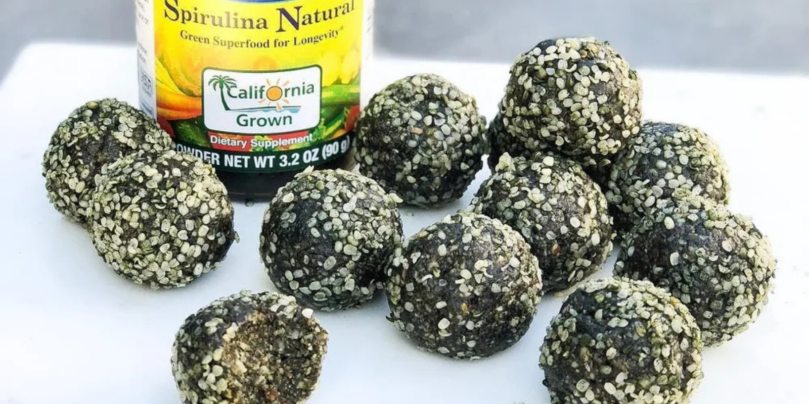 Spirulina Hemp Energy Bites