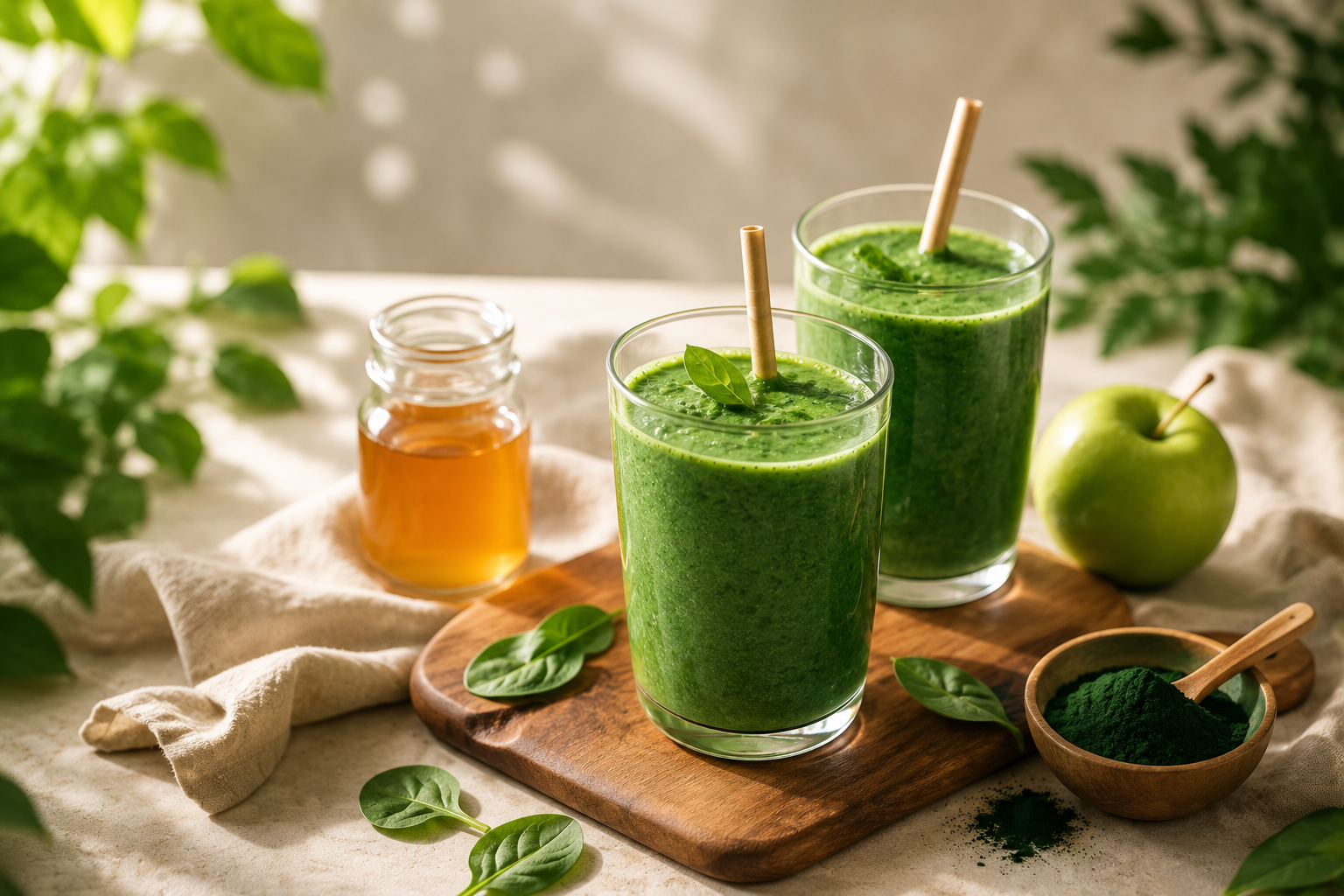 Apple Cider Vinegar Spirulina Smoothie