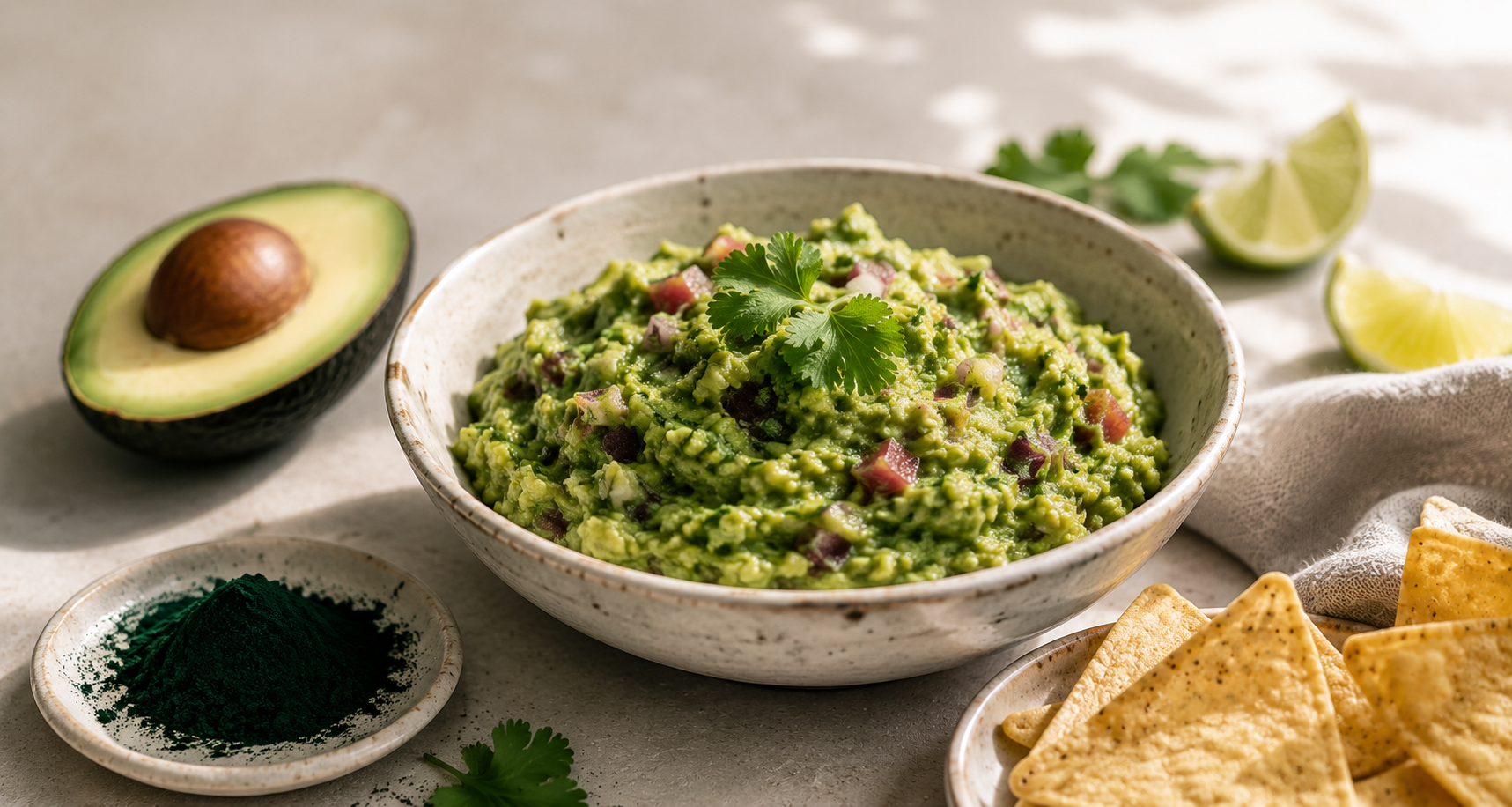 Keto Spirulina Guacamole