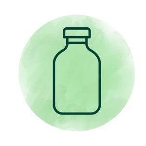 A vibrant green color from spirulina.