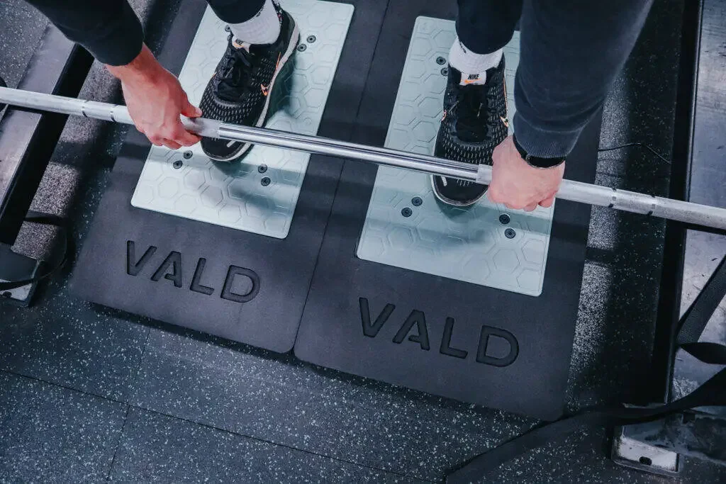 VALD ForceDecks dual force plate system for jump and strength testing at The Performance Room Perth