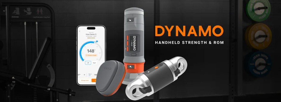 VALD DynaMo handheld dynamometer for muscle strength and range of motion testing