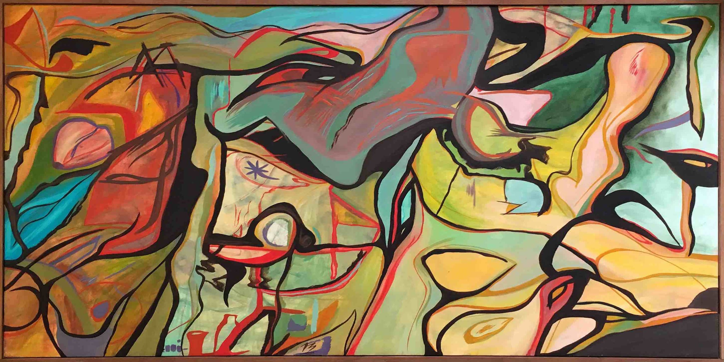 Untitled Landscape | Oil on canvas | 72 x 36 in | 182.8 x 91.4 cm | Wood frame |
Sold